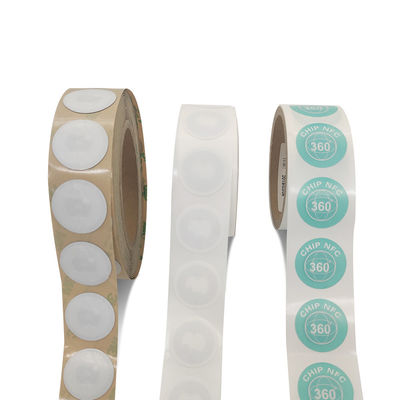 Kundenbezogenheit RFID NFC etikettiert Durchmesser 35mm weiße NFC-Umbauten
