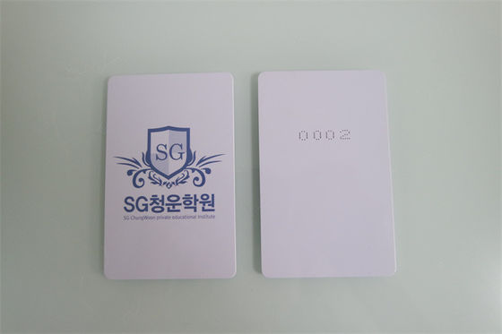 85.5*54*0.84mm M1 RFID Karte 13.56MHZ PVC-Verpackungsmaterial