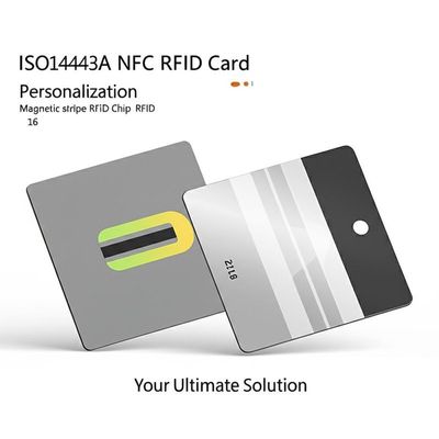 ISO14443A NFC RFID Card with Magnetic Stripe and RFID Chip 216